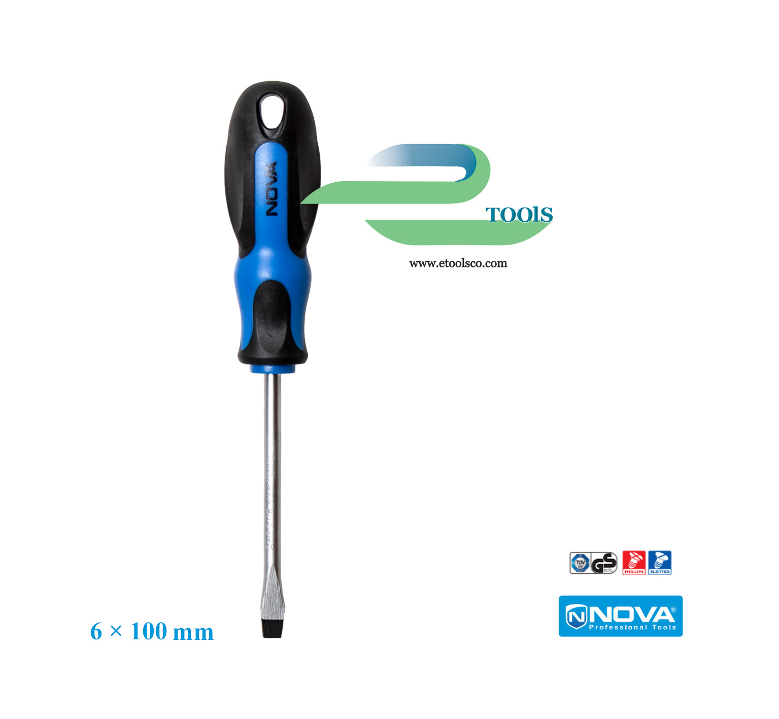 پیچ گوشتی دوسو نووا 100×6 mm